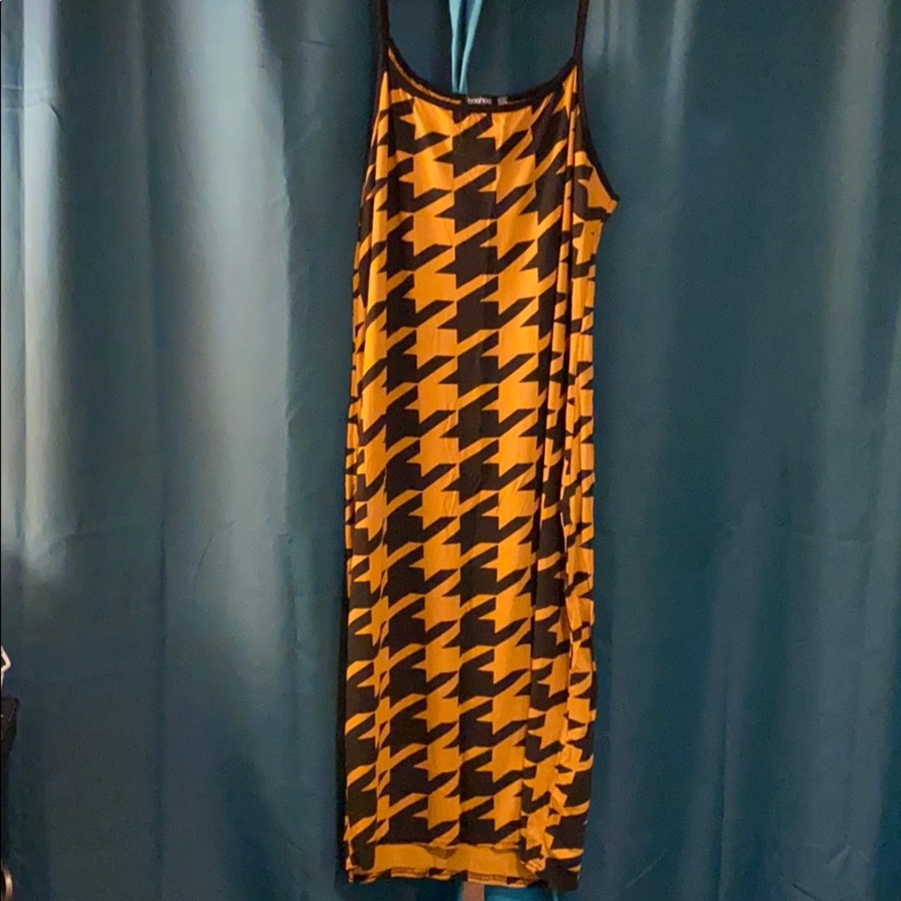 Boohoo Houndstooth Dress